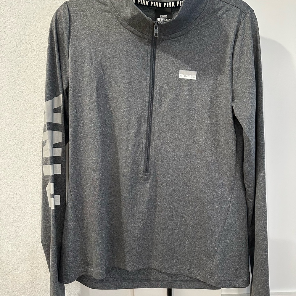 PINK Victoria's Secret Gray Pullover Jacket